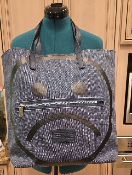Marc By Marc Jacobs Handbags - Rare Never Carried Marc By Marc Jacobs Denim Unsmiley Tote